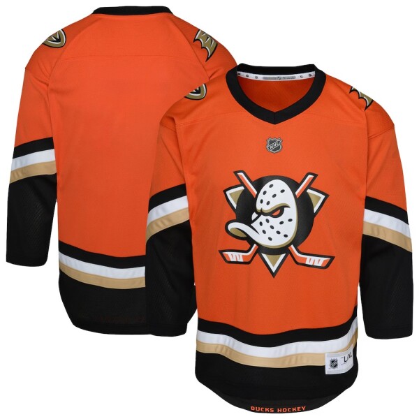 Outerstuff Dětský dres Anaheim Ducks NHL Home Replica Jersey - Orange Velikost: L/XL
