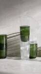 KÄHLER Sklenice na vodu Hammershøi Green 370 ml – set 4 ks, zelená barva, sklo
