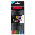 Pastelky Faber-Castel trojhranné, black edition - sada 12 barev
