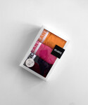 Dámské kalhotky Bikini ATLANTIC 3Pack - tmavě modrá, růžová, oranžová Velikost: XL
