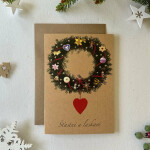 Be Nice EKO Přání vánoční Šťastné laskavé Pohádkový věnec