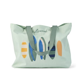 LIEWOOD Taška z organické bavlny Boards, zelená barva, textil