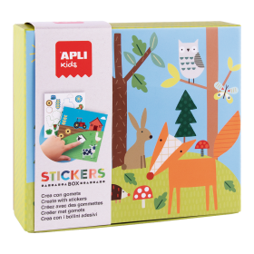 APLI edukační hra se samolepkami - Les, 3+