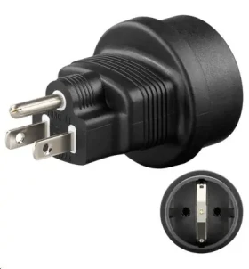 MicroConnect Univerzální adapter US - Schuko černá (PETRAVEL3)