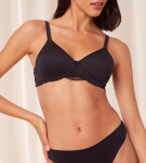 Dámská podprsenka Modern Lace+Cotton WP EX - BLACK - černá 0004 - TRIUMPH BLACK 80D