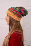 Fleecová čepice Klaudia K255 neon green+orange UNI