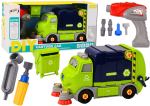 Mamido Montážní popelářský vůz DIY pro nejmenší zelený