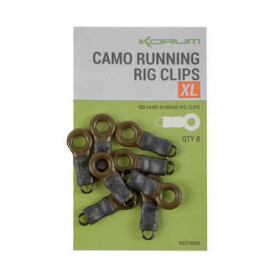 KORUM Spojka Camo Running Rig Clips Small 8ks (K0310025)