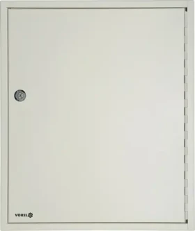Vorel Skříňka na klíče 80 háčků slonová kost / Skříňka na klíče / 450x380x80 mm / ocel (TO-78436)