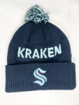 Outerstuff Dětská zimní čepice Seattle Kraken NHL Cufed Knit With Pom