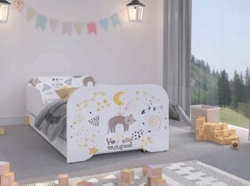 DumDekorace Úchvatná dětská postel 160 x 80 cm s kouzelnou kočičkou