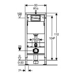 GEBERIT DuofixBasic s matným tlačítkem DELTA21 + WC INVENA PAROS + SEDÁTKO 458.103.00.1 21MA RO1