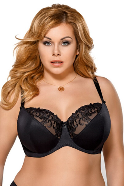 Dámská podprsenka 378 black - GORSENIA černá 105/C
