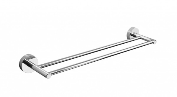 SANELA - Nerezové doplňky Nerezový dvojitý držák ručníků, délka 60 cm, lesklá nerez SLZD 11