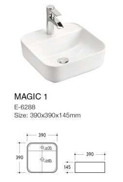 COMAD - Umyvadlo na desku MAGIC 40 5907441298056