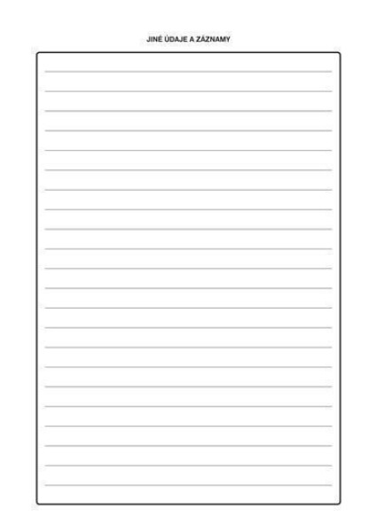 Záznamník ruční motorové pily, A4, 26 listů