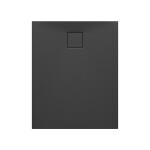 CERSANIT - Sada C259 sprchová vanička obdélníková TAKO SLIM 100x80x4,5 černá mat + sifon VIR S208-012