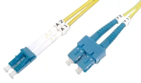 DIGITUS Fiber Optic Patch Cord, LC to SC Singlemode 09/125 Duplex Length 2m
