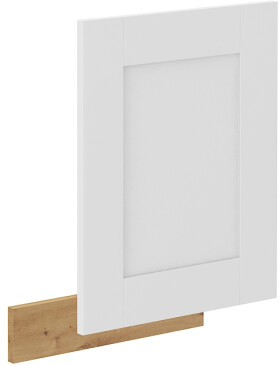 Dvířka na vestavnou myčku nádobí Luna ZM 570x446 Barva korpusu: Dub artisan, Barva dvířek: Bílá