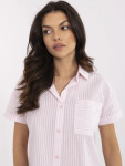 Košile NM KS KA 01148.50P bílá růžová S/M