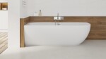Volně stojící vana SAT Nelly 175x82 cm litý mramor levá NEL1700L NEL1700L
