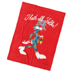 Mikroplyšová deka Králík Bugs Bunny To Je Vše Přátelé 150x200 cm