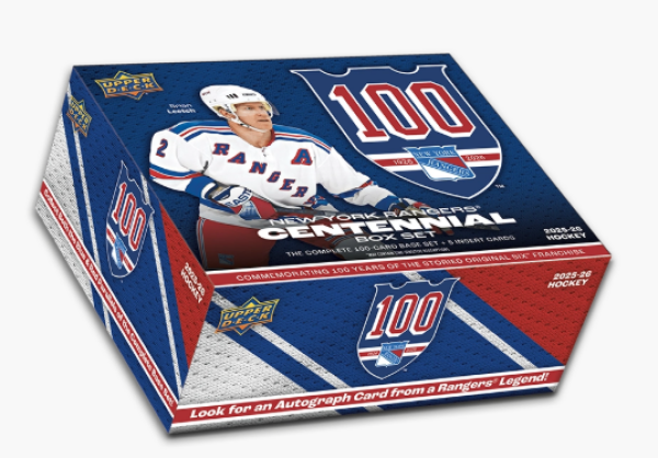 Hokejové Karty NHL 2025-26 Upper Deck New York Rangers Centennial Box Set