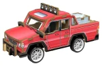 2KIDS TOYS 3D dřevěná skládačka Pick-up auto červená