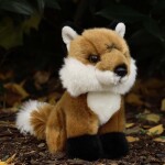 Liška sedící 18 cm