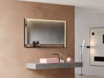 Zrcadlo se senzorem SAT 120x70 cm černá SATZPOL70120CE SATZPOL70120CE