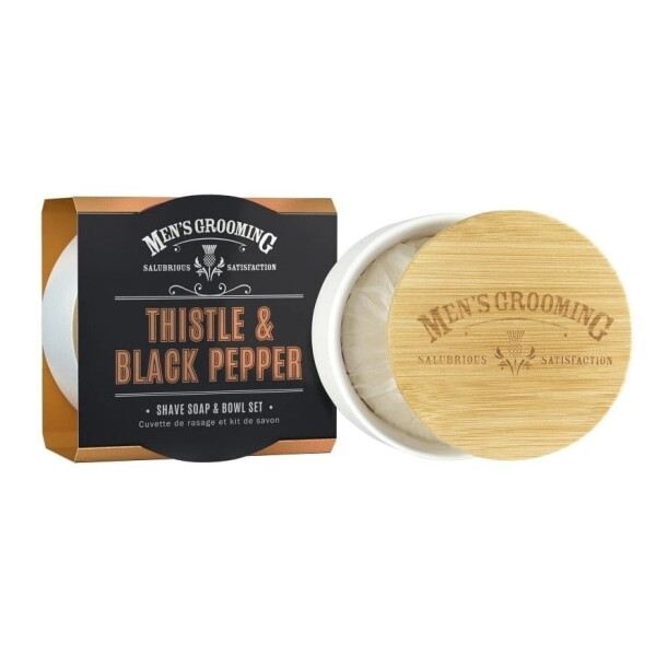 SCOTTISH FINE SOAPS Mýdlo na holení v dóze pro muže Thistle & Black Pepper 100 g, multi barva, plast