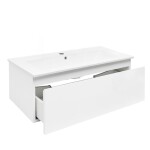Koupelnová skříňka s umyvadlem SAT B-WAY 99x30x45 cm bílá lesk BWAY100WU4 BWAY100WU4