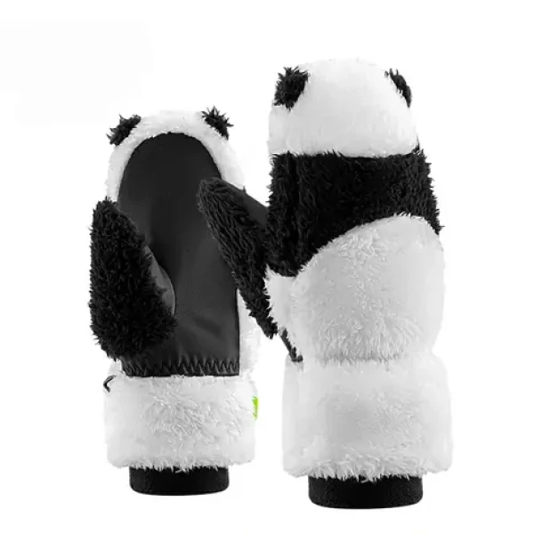 Qunature Lyžařské rukavice Panda S černá, bílá