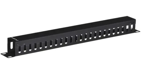 Lanberg AK-1201-B černá / Organizér kabelů do racku / 19" / 1U / typ A (AK-1201-B)