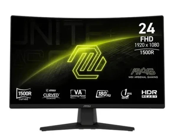 23.6" MSI MAG 242C černá / VA / 1920x1080 / LED / 16:9 / 1ms / 3000:1 / 300cd-m2 / DP + HDMI / VESA (MAG 242C)