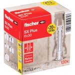 Fischer 573160 SX Plus hmoždinka 30 mm 6 mm 120 ks