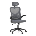 Kancelářská židle, houpací mechanismus, šedá, KA-K2021 GREY