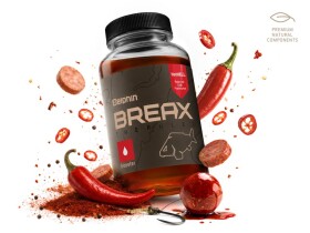 Delphin Booster BreaX/HotHELL Robin Red-Chilli-Fr.Klobása 250ml,Delphin Booster BreaX/HotHELL Robin Red-Chilli-Fr.Klobása 250ml