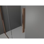 MEXEN/S - Velar L sprchový kout, posuvné dveře 110 x 85, grafit, růžové zlato 871-110-085-43-60