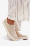 Dámské slip-on tenisky Big Star – béžové Velikost: 38