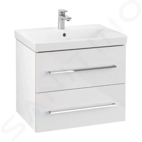 VILLEROY & BOCH - Avento Umyvadlová skříňka, 630x514x452 mm, 2 zásuvky, Crystal White A89000B4