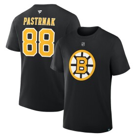 Outerstuff Dětské tričko David Pastrňák Boston Bruins NHL Flat Alt.Captains N&N Tee Velikost: Dětské L (11 - 12 let)