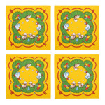 Sada 4 ubrousků VELIKONOČNÍ HUSIČKY 42 x 42 cm