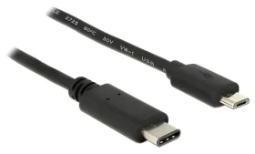 DeLock USB-C - Micro-USB B černá / Kabel / USB 2.0 / 1 m / 480 Mbit/s (83602)
