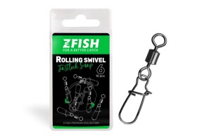 Zfish Obratlík s karabinou Rolling Swivel Fastlock Snap Velikost 8 10ks (ZF-3321)