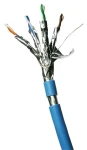 DATACOM F/FTP drát CAT6A modrá / Síťový kabel / LSOH / Eca / 300 m (12153)
