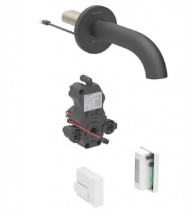 GEBERIT - Piave Elektronický umyvadlový ventil pod omítku, napájení z generátoru, easy to clean, matná černá 116.265.14.1