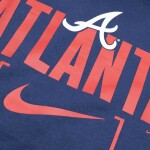 Nike Pánská mikina Atlanta Braves MLB Club Slack Hoodie Velikost: M