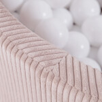 PLUSH NEST PLUSH NEST Suchý bazén kulatý Manšestr světle růžový Ø 90 × 30 cm