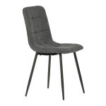 Jídelní židle, šedá, látka, CT-281 GREY2